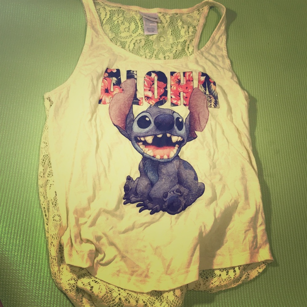 Disney yellow tank top